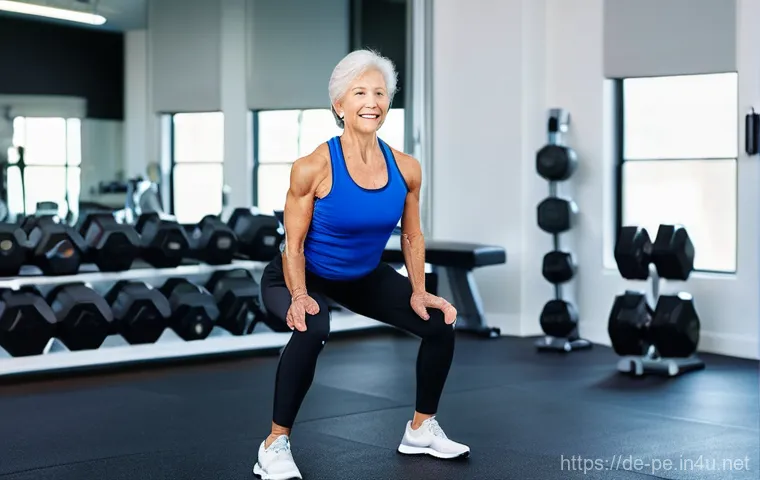 근력운동이 뼈 건강에 미치는 효과 - **Prompt:** A vibrant, sunlit gym where a diverse group of individuals, including a young adult, a m...