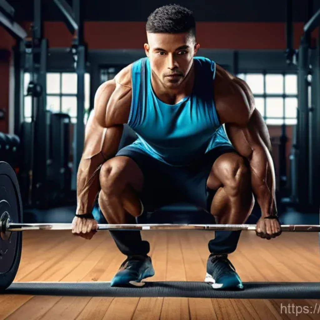 웨이트 트레이닝과 호르몬 반응 - **Prompt:** A dynamic, artistic rendering of a fit male or female athlete in their late 20s to early...