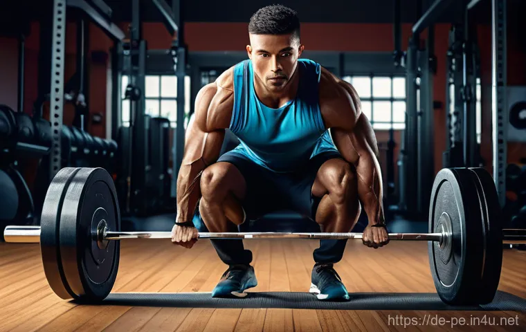 웨이트 트레이닝과 호르몬 반응 - **Prompt:** A dynamic, artistic rendering of a fit male or female athlete in their late 20s to early...